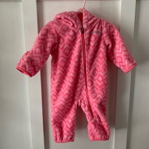 Columbia 3-6m girl bunting suit
